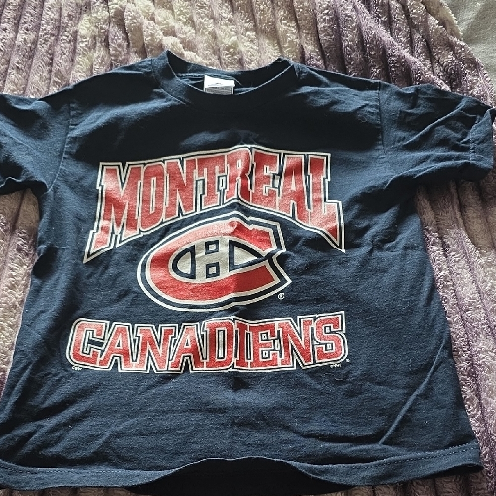 Montreal Small Canadiens Suze Small Graphic Tee - Navy Red Y2k Summer - Picture 1 of 3